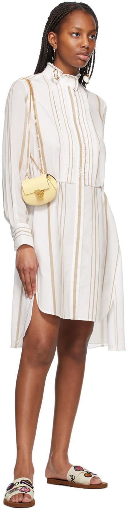 CHLOÉ Mini Drew Crossbody Backpack In 752 Softy Yellow