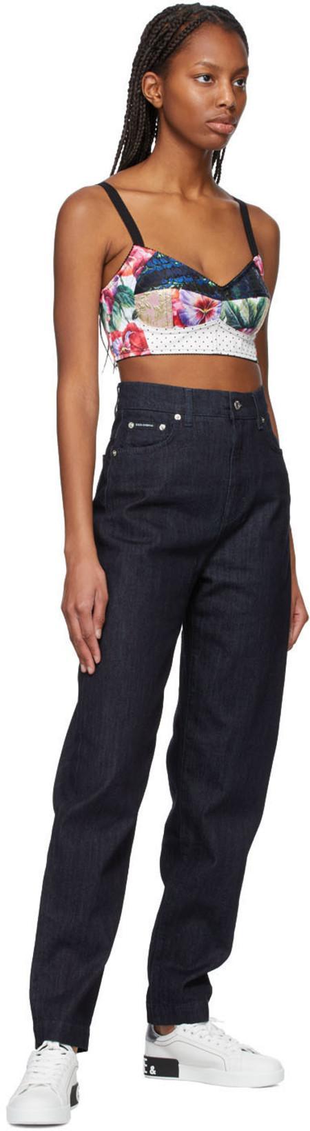 DOLCE & GABBANA Portofino Sneakers In White Leather