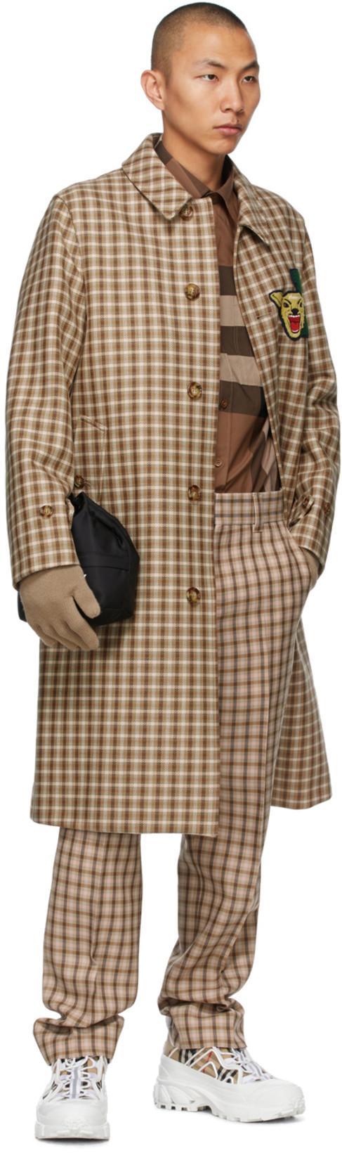 BURBERRY Arthur Vintage Check Sneakers In Archive Beige