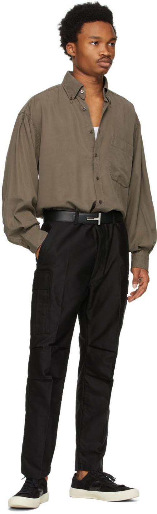 TOM FORD Logo-print Low-top Sneakers In Black