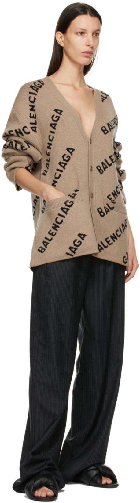 BALENCIAGA Women's Drapy Leather Slide Sandals In Black