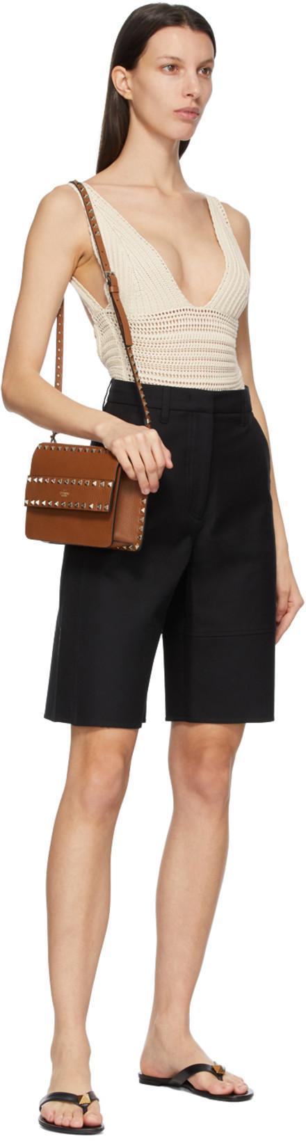 VALENTINO GARAVANI Patent Leather Rockstud Mule In Nude