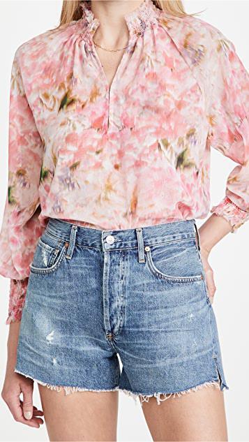 CITIZEN OF HUMANITY Marlow Vintage Short In Amaretto In Blue