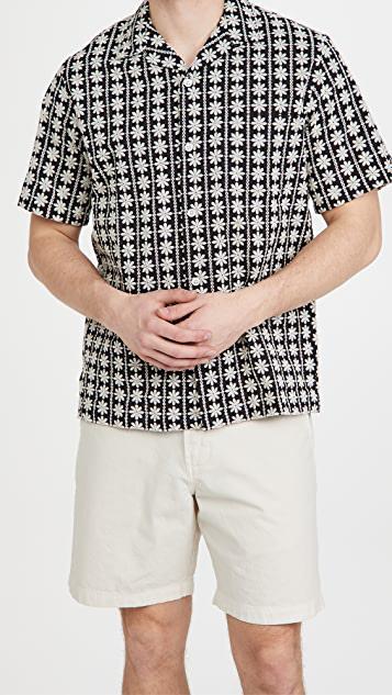 BILLY REID Cotton Blend Chino Shorts In Eggshell