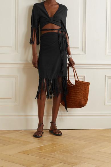 ANCIENT GREEK SANDALS Kansiz Faux Leather Sandals In Black