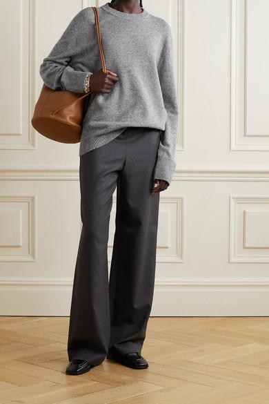 THE ROW Essentials Ophelia Wool And Cashmere-blend Sweater In Blue