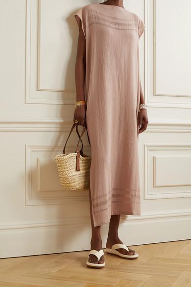 LOEWE Basket Small Bag In Palm Leaf With Leather Handles In Neutral