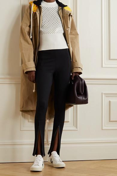 VEJA Minimalist White Sneakers With Contrasting Logo In Neutral