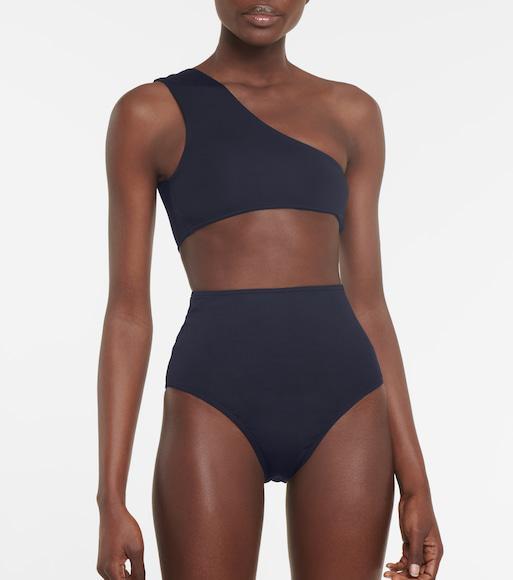 BOTTEGA VENETA The Lido Intrecciato Leather Sandal In Black