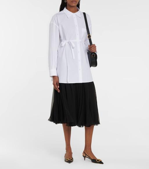 VALENTINO GARAVANI Valentino Vlogo 40 Velvet Slingback Pump In Black