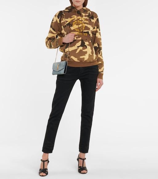 SAINT LAURENT Tribute Platform Sandals In Smooth Leather Shoes In Black