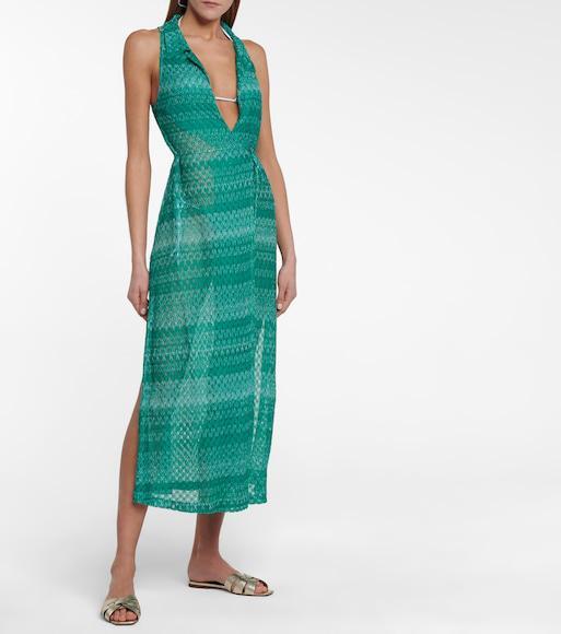 SAINT LAURENT Tribute Nu Pieds Metallic-leather Slides In Platino