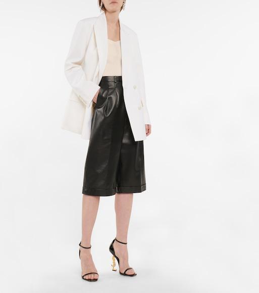 VALENTINO Oversized Double-breasted Twill Blazer In Avorio