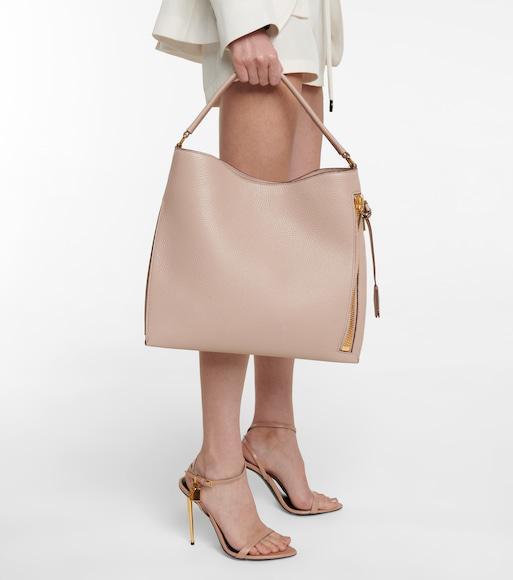 TOM FORD 85mm Padlock Leather Sandals In Pink