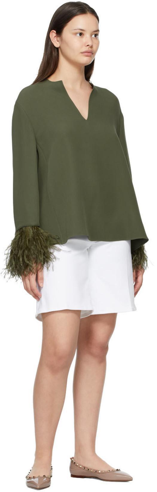 VALENTINO GARAVANI Valentino Pointed Toe Flat Shoes With Gold-tone Rockstuds In Pink