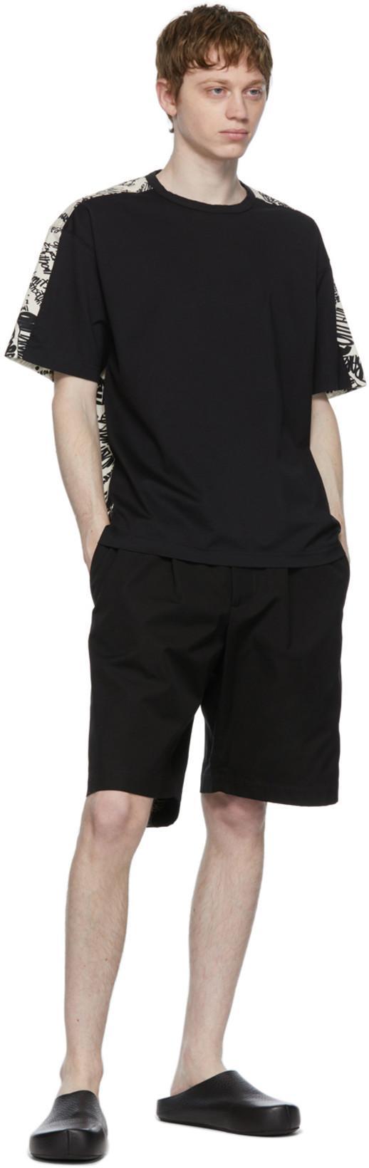 MARNI Textured-leather Clog Slippers In Black