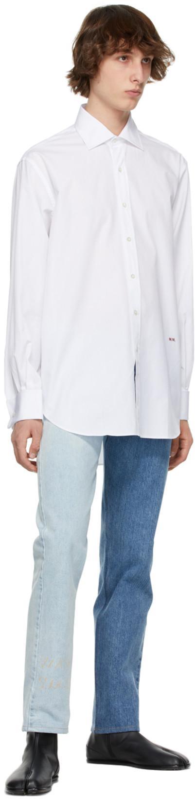 MAISON MARGIELA Black Tabi Leather Ankle Boots In Green