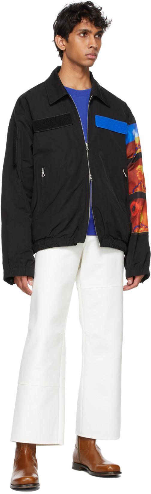 VALENTINO Baggy Fit Tapered Trousers In White