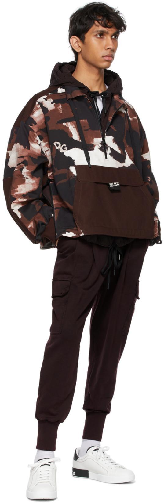 DOLCE & GABBANA Portofino White And Black Low Top Sneakers With Logo Detail In Leather Man