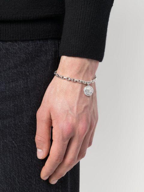 EMANUELE BICOCCHI Coin Charm Bracelet In Silver