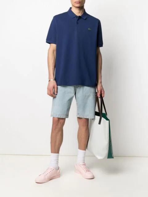 LACOSTE Slim Fit Core Polo In Navy