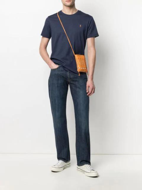 POLO RALPH LAUREN Cotton Jersey T-shirt Custom Slim-fit In Blue