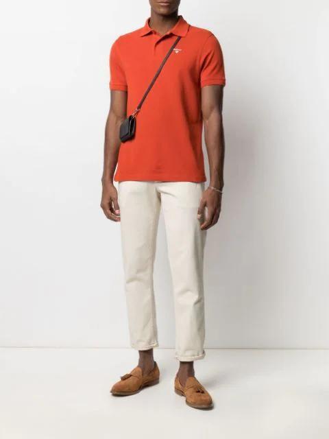 FERRAGAMO Gancini-print Fringe Scarf In Blue