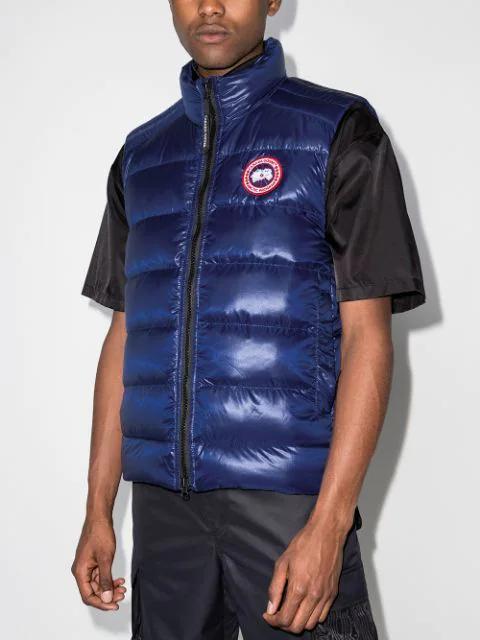 CANADA GOOSE Hybdridge Lite Quilted Recycled-ripstop And Stretch-jersey Down Gilet In Black