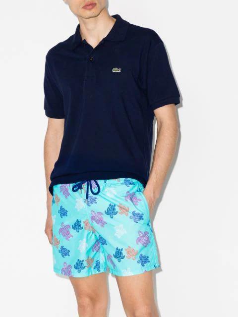 LACOSTE Classic Fit Original L.12.12 Polo Clothing In Black