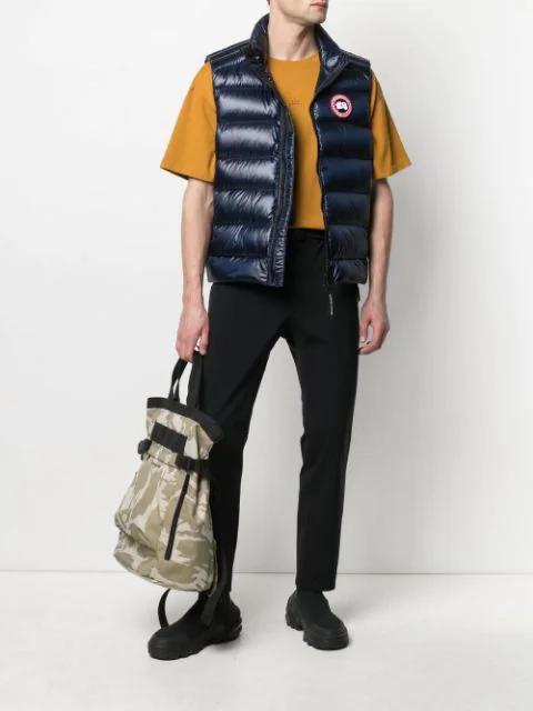 CANADA GOOSE Hybdridge Lite Quilted Recycled-ripstop And Stretch-jersey Down Gilet In Black