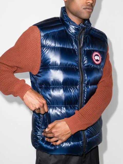CANADA GOOSE Hybdridge Lite Quilted Recycled-ripstop And Stretch-jersey Down Gilet In Black