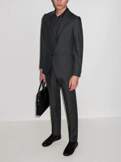 SAINT LAURENT Andy Black Leather Sneakers