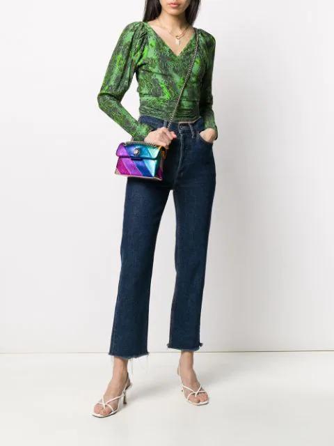 KURT GEIGER London Mini Kensington Leather Crossbody Bag In Multi