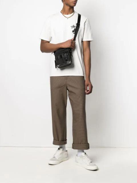 PORTER-YOSHIDA & CO Logo Patch Crossbody Bag In Black