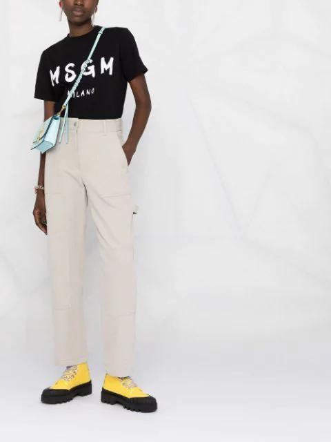 MSGM T-shirt With Logo In Black