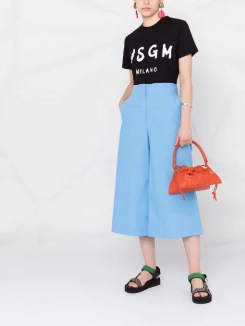 MSGM T-shirt With Logo In Black