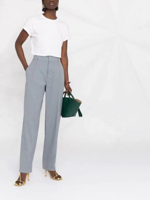 BRUNELLO CUCINELLI Cotton Crewneck Short Sleeve T-shirt In Gray