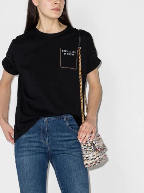 VALENTINO GARAVANI Roman Stud Leather Point-toe Flats In Black