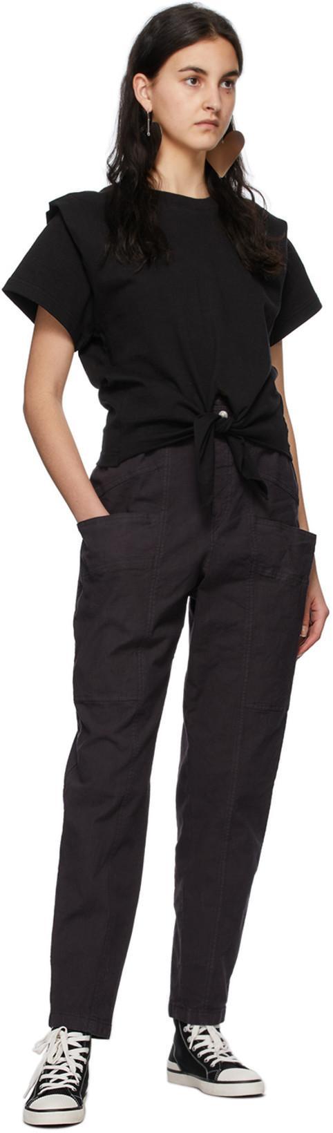 ISABEL MARANT Ribbed-toe Cap High-top Sneakers In Black