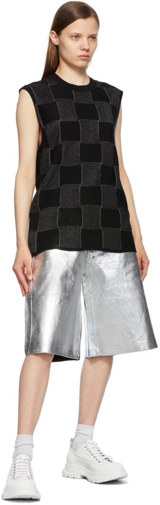 ALEXANDER MCQUEEN White Canvas Tread Slick Sneakers