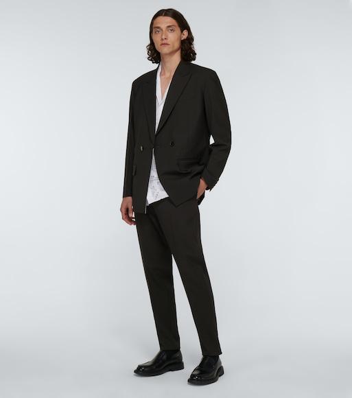 VALENTINO Double-breasted Blazer In Black