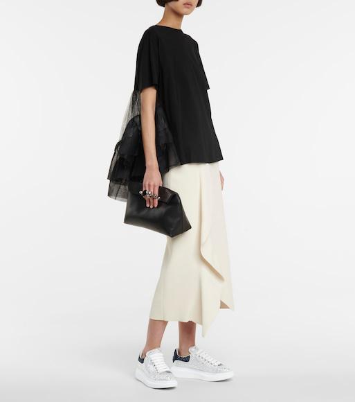 ALEXANDER MCQUEEN Larry Crystal Embellished Oversized Sneakers In Multicoloured