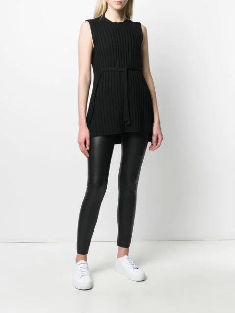 WOLFORD Shaping Leggings With High Waistband And Seam Detailing In Black