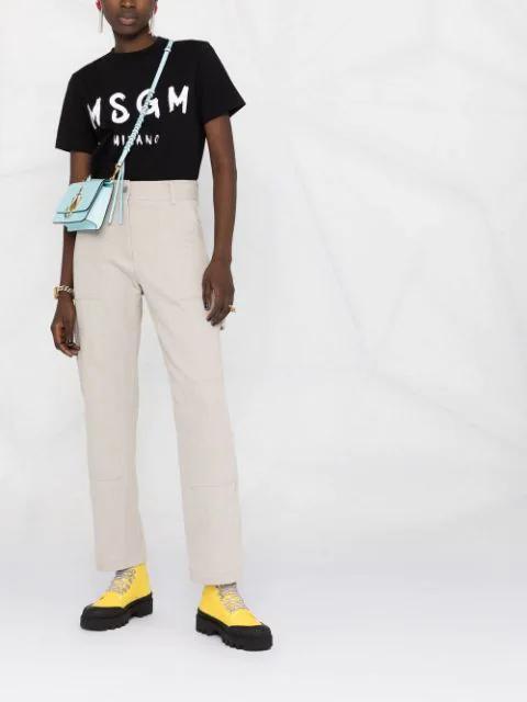 MSGM T-shirt With Logo In Black