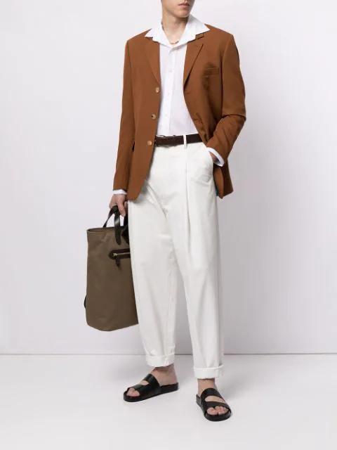 POLO RALPH LAUREN Long-sleeved Button-down Shirt With Tailored Fit In White