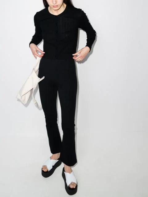 MARNI Crisscross Leather Wedge Platform Sandals In White