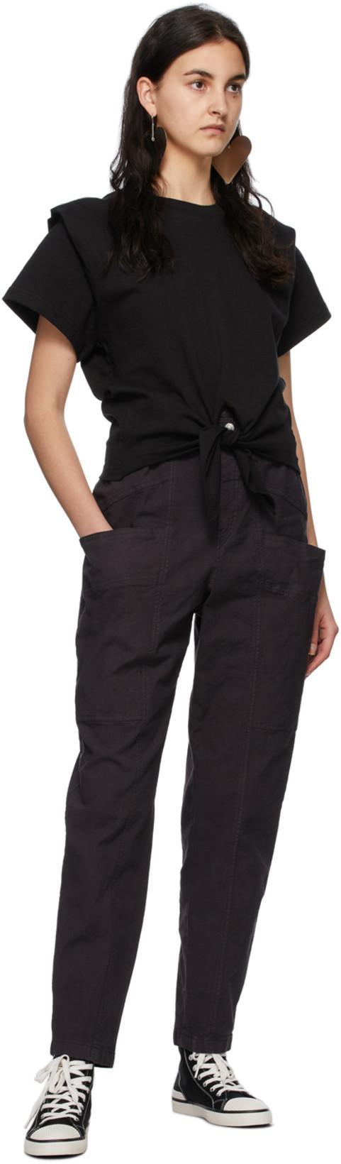 ISABEL MARANT Ribbed-toe Cap High-top Sneakers In Black