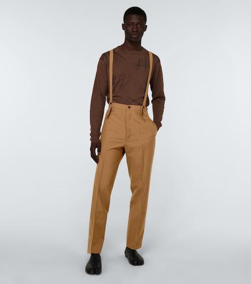 MAISON MARGIELA 10mm Tabi Leather Babouche Shoes In Gray