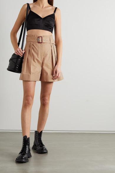 ALEXANDER MCQUEEN Black The Curve Small Leather Cross Body Bag