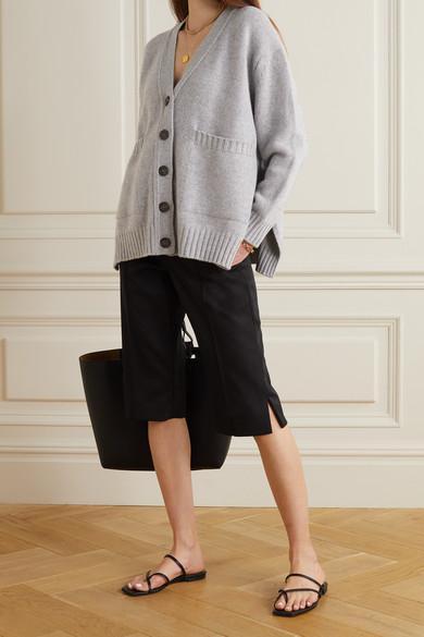 AEYDE Ella Leather Sandals In Black